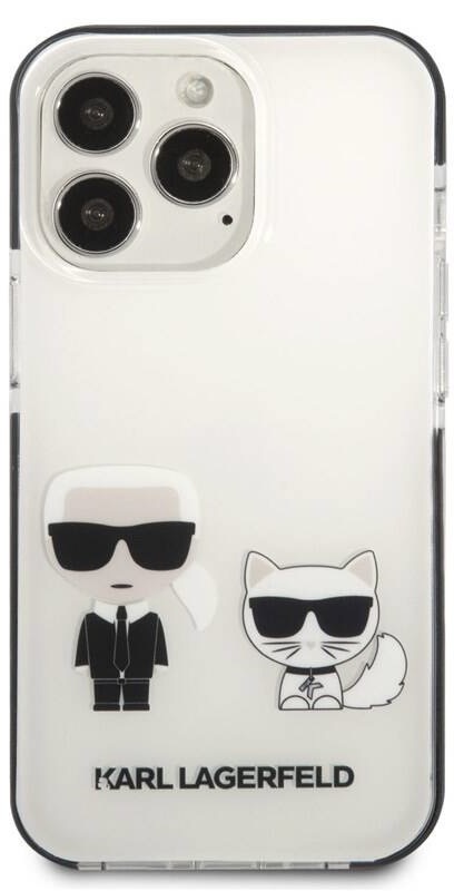 Kryt na mobil Karl Lagerfeld Karl and Choupette na Apple iPhone 13 Pro bílý