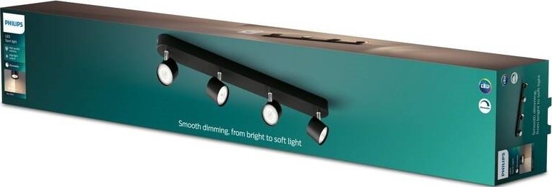 Bodové svítidlo Philips Star, 4xLED černé Bodové svítidlo Philips Star, 4xLED černé