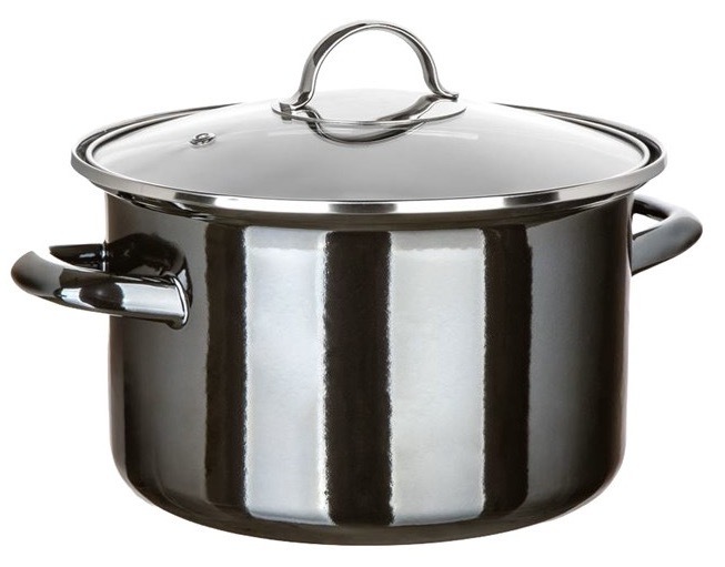 Hrnec s poklicí BANQUET METALLIC Black 24 cm, 3,7 černý