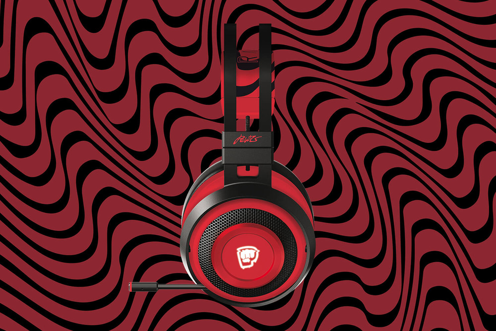 Headset Razer Nari Ultimate PewDiePie Ed. černý/červený Headset Razer Nari Ultimate PewDiePie Ed. černý/červený