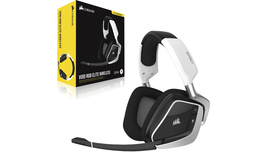 Headset Corsair Void RGB Elite Premium 7.1 bílý