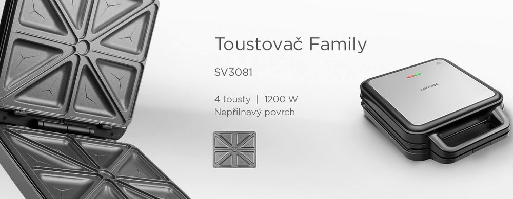 Sendvičovač Concept SV3081 nerez