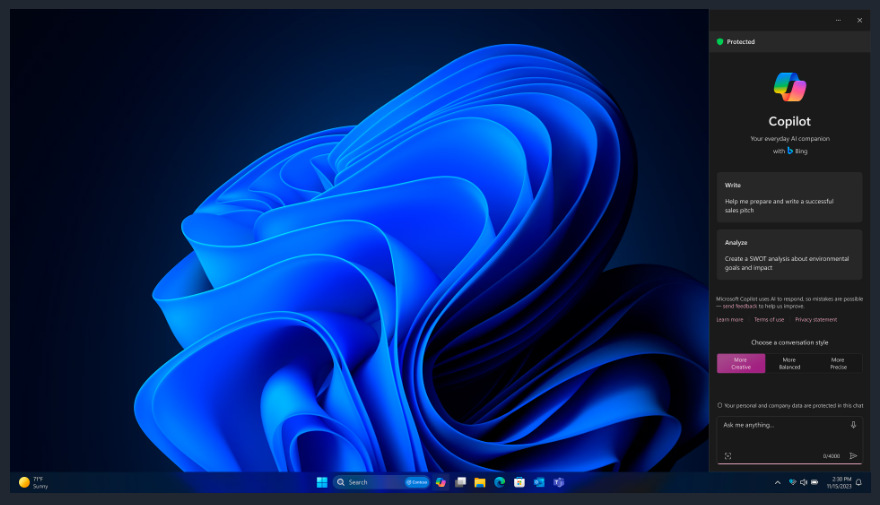 Stolní počítač Dell Pro Tower QCT1255 černý Dell Pro Tower QCT1255 pohání operační systém Windows 11 Pro