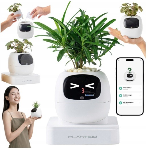 Chytrý květináč Plantsio IVY generace 2 - bílý