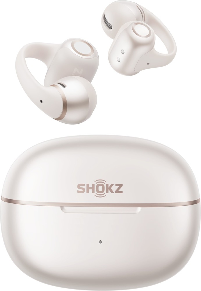 TWS sluchátka Shokz OpenDots 2, bílá barva