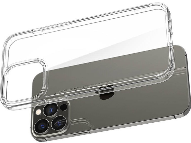 Kryt na mobil Spigen Crystal Hybrid na Apple iPhone 13 Pro průhledný