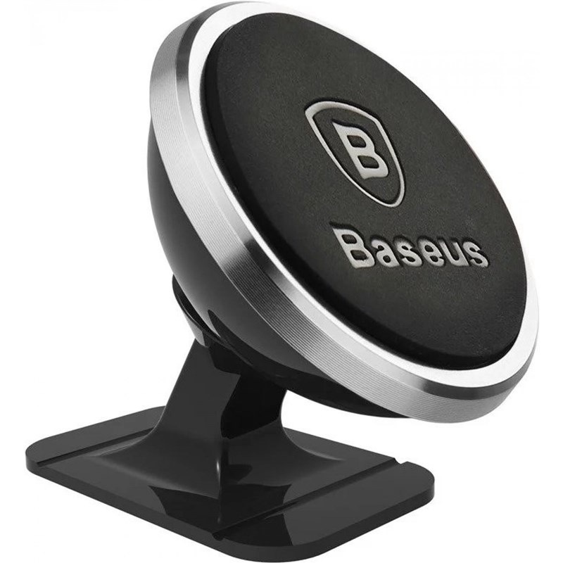 Držák na mobil Baseus na palubní desku, 360° otáčení černý/stříbrný