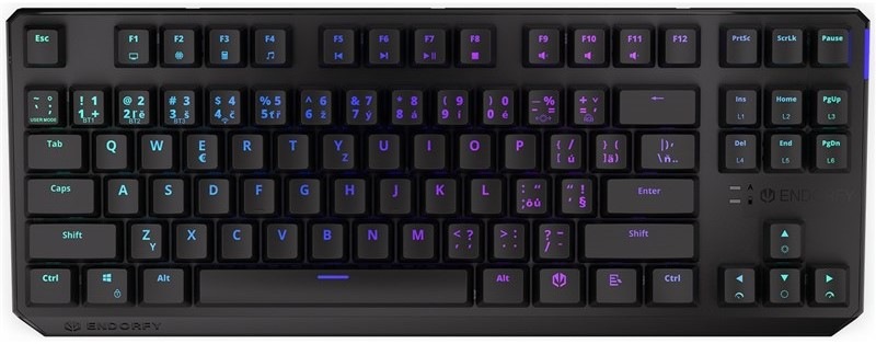 Klávesnice ENDORFY Thock TKL Wireless Brown, CZ/SK layout černá