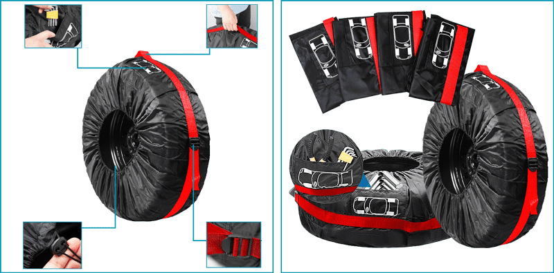 Autopríslušenstvo - MK FLORIA MKF-BAG4PNEU, Obaly na pneumat (DIY)
