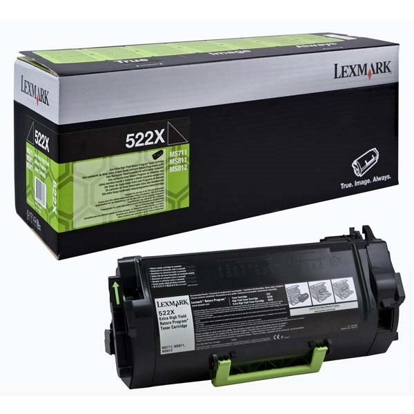 Toner Lexmark 52D2X00, 45000 stran, 522X, pro MS811, 812 černý