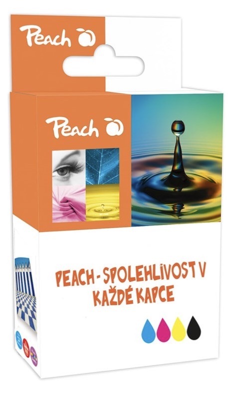 Inkoustová náplň Peach pro tiskárny Brother, žlutá barva