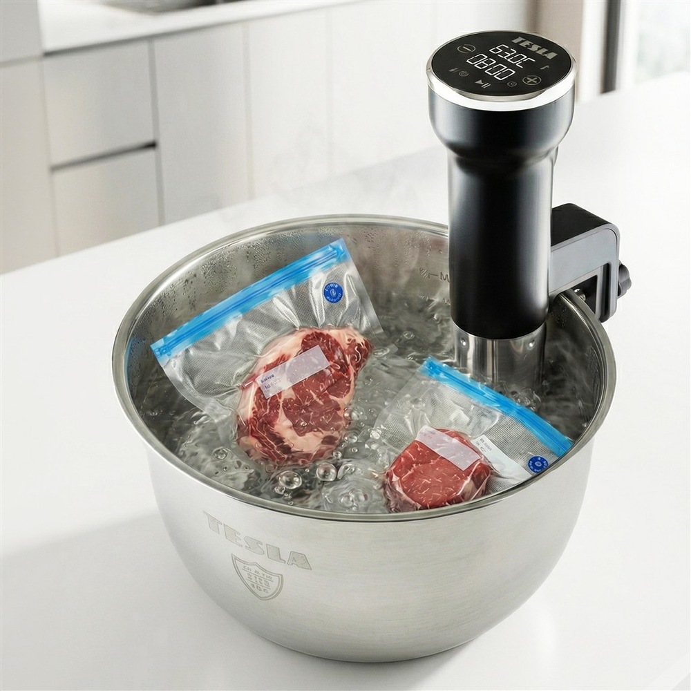 Vařič Tesla SousVide zachovává v pokrmech živiny