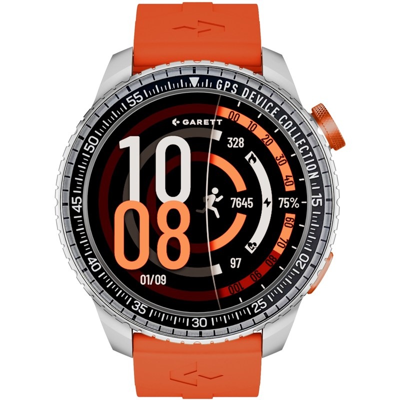 Chytré hodinky Garett Compass GPS - stříbrná barva