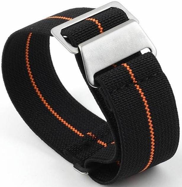 Řemínek RhinoTech univerzální nylonový tah Quick Release 20mm černý/oranžový