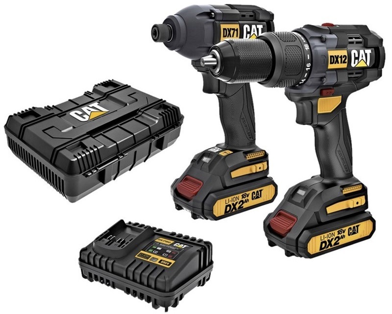 Sada aku nářadí CAT DX12K a DX71 (s baterií)