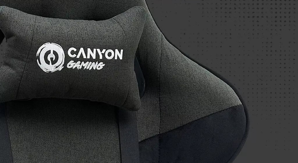 Herní židle Canyon Crest Fabric šedá Odolné materiály židle Canyon Crest Fabric skvěle vypadají a přináší potřebnou pevnost