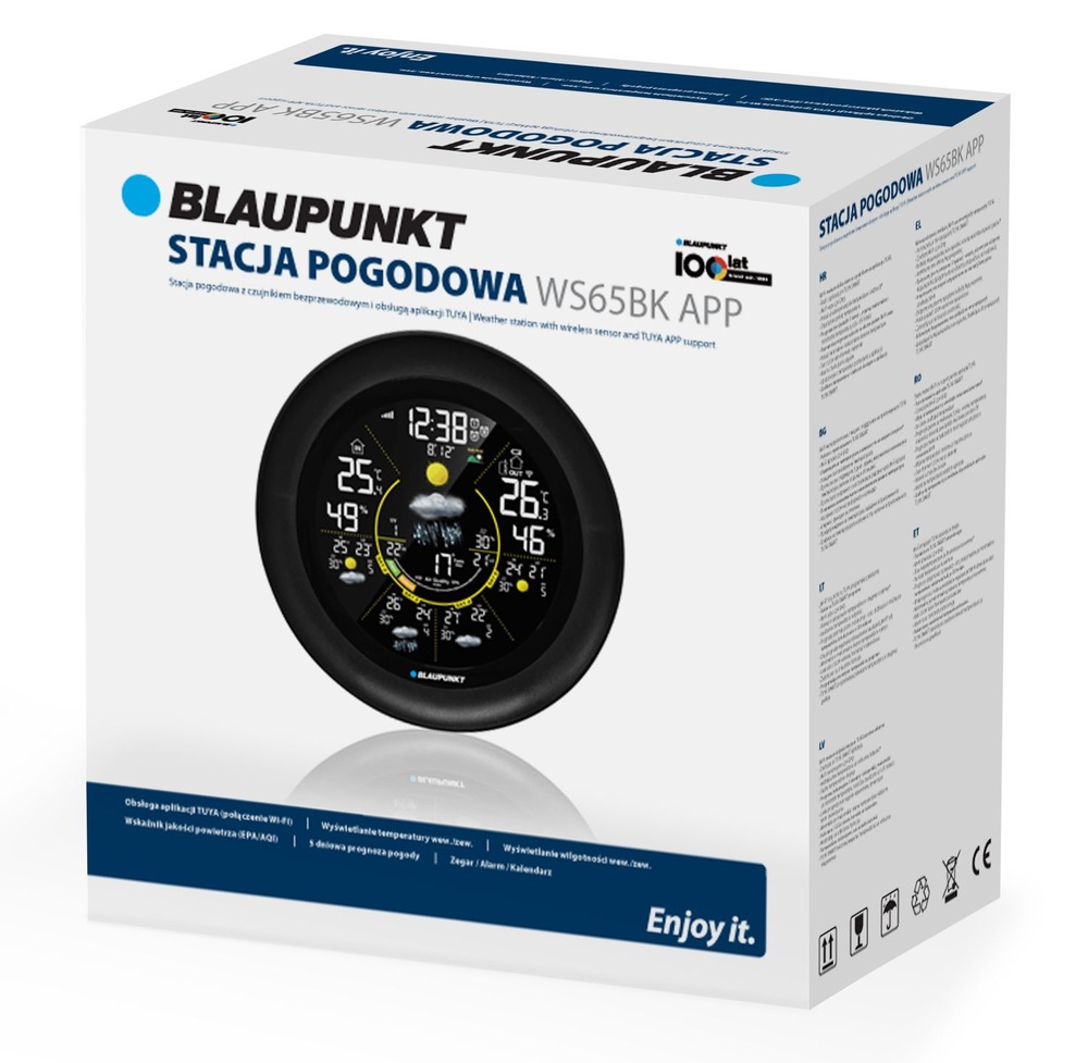Meteorologická stanice Blaupunkt WS65BK APP černá Blaupunkt WS65BK APP v krabici