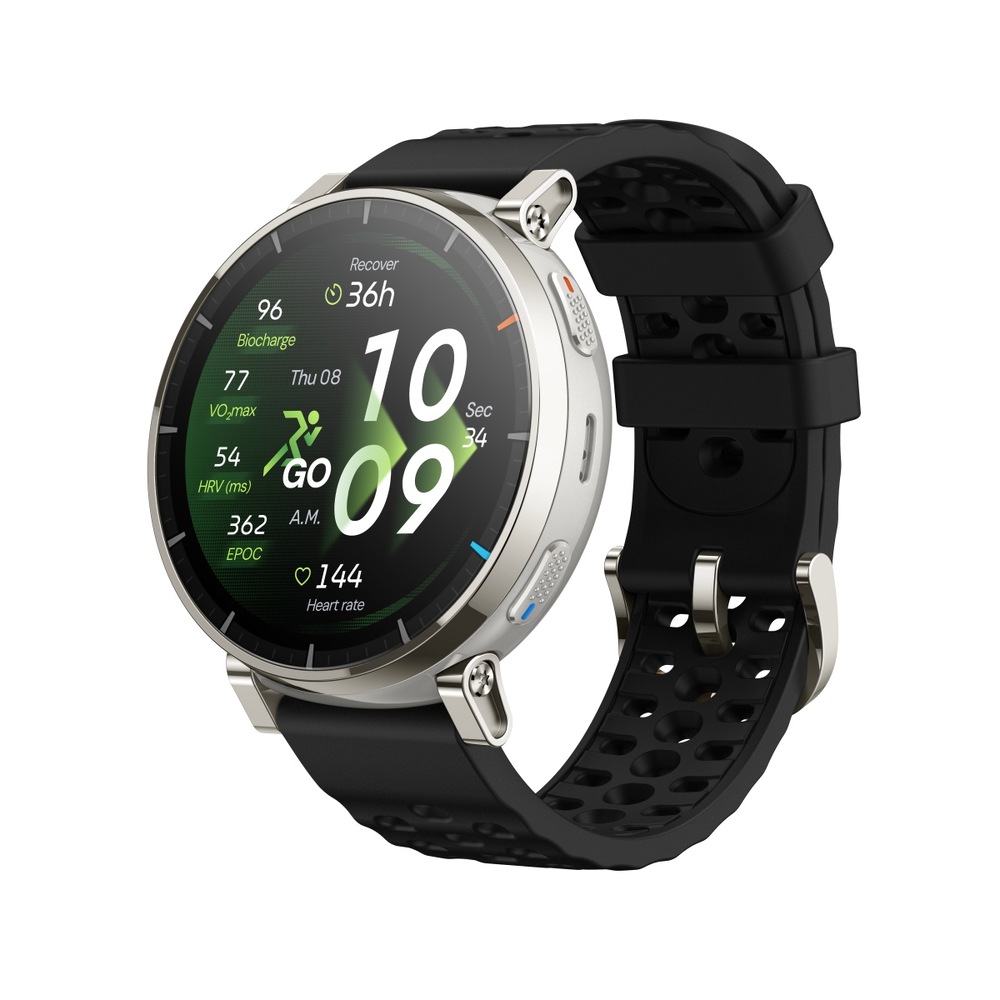 Chytré hodinky Amazfit Active 3 Premium - černé/bílé