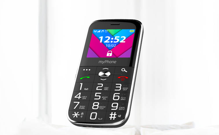 Mobilní telefon myPhone Halo C Senior černý