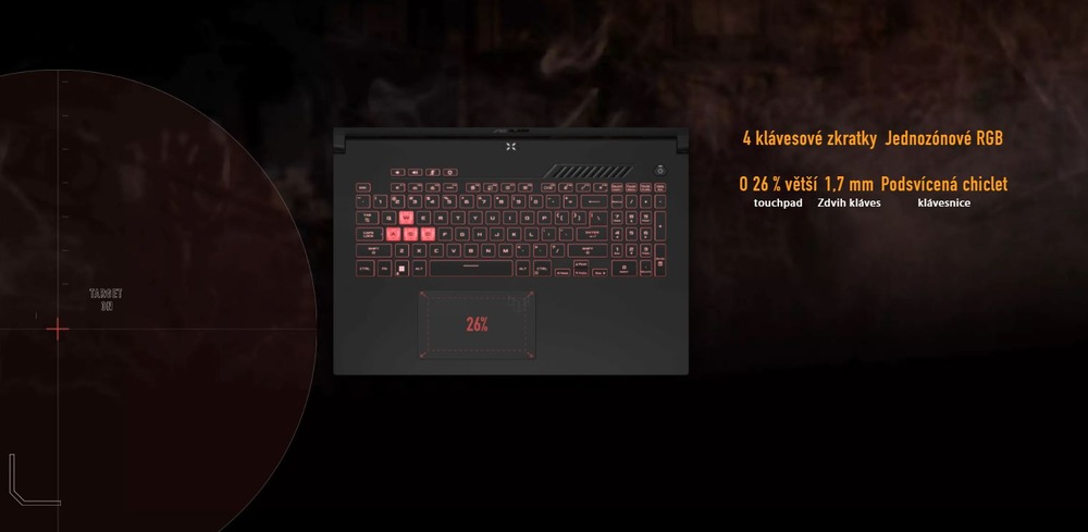 Notebook Asus TUF Gaming A17 (FA707RM-HX038W) šedý Asus TUF Gaming A17