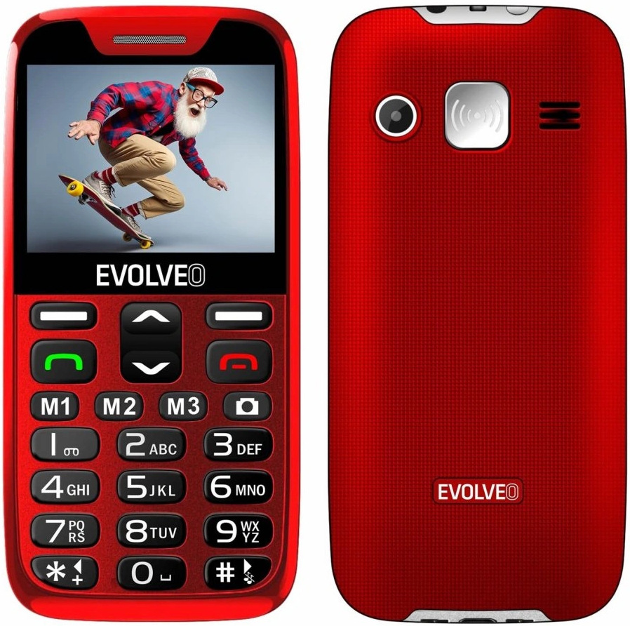 Evolveo EasyPhone XR, červená