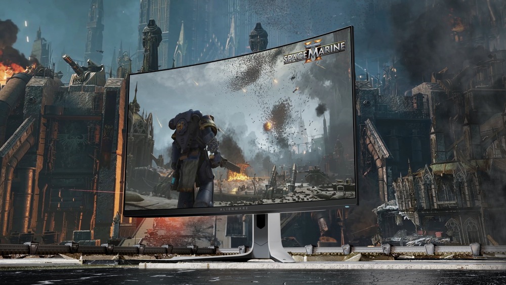 Herní monitor Dell Alienware AW3225QF černý/bílý Dell Alienware AW3225QF
