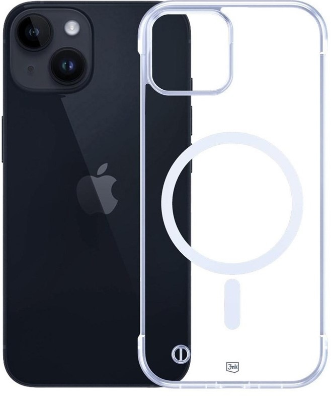 Kryt na mobil 3mk Just20g MagCase na Apple iPhone 13 - průhledný