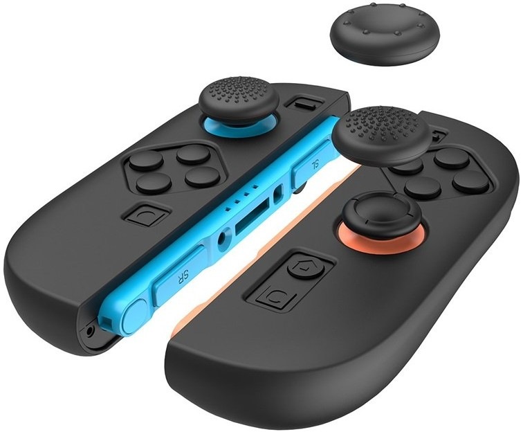 Silikonové krytky iPega SW2083A - Joy-Con, Nintendo Switch 2 - černá