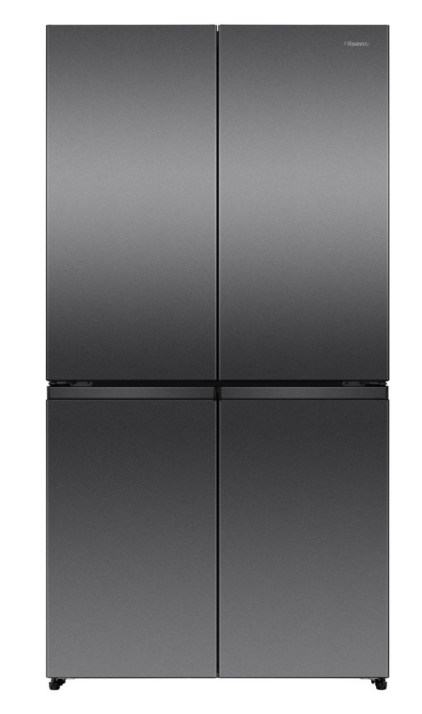 Přední pohled na chladničku Hisense RQ5P640SSKD v černém provedení