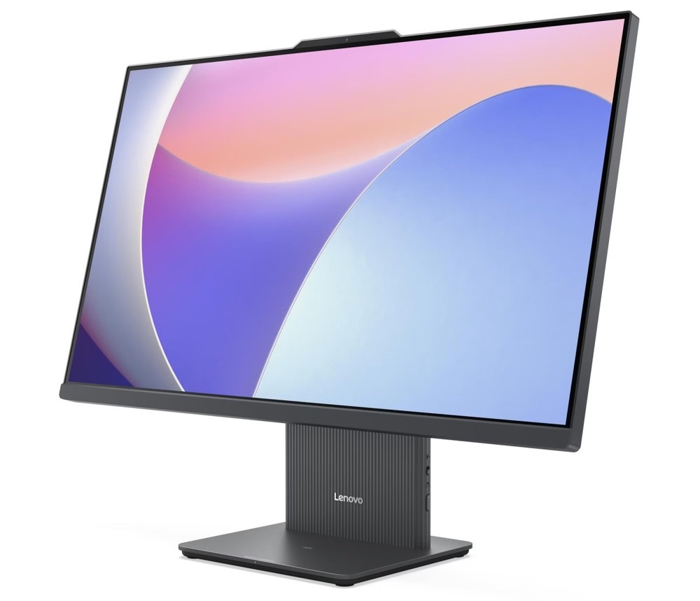 Počítač All In One Lenovo IdeaCentre 27IRH9 šedý AIO PC Lenovo IdeaCentre 27IRH9 27" zepředu otočený doleva