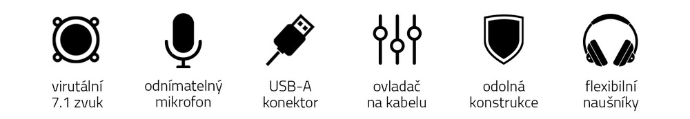 Headset Niceboy ORYX X500 Shadow černý
