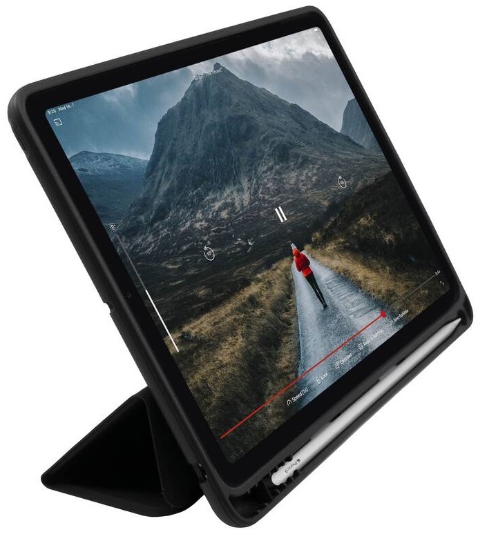 Pouzdro na tablet FIXED Padcover+ na Apple iPad (2018)/ iPad (2017)/Air, Sleep and Wake, pouzdro pro Pencil černé