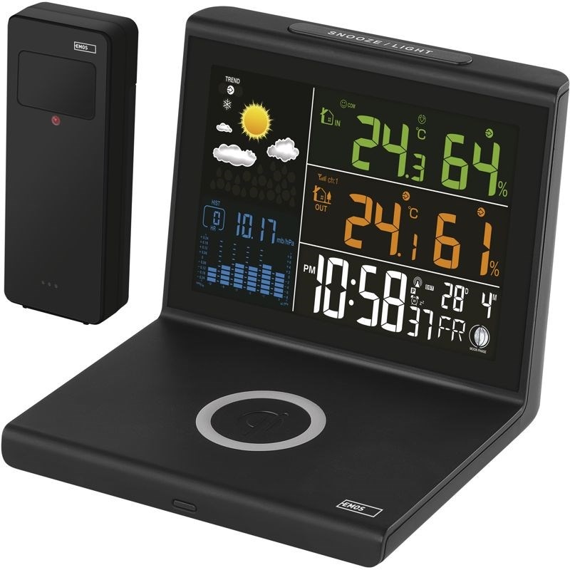 Meteorologická stanice EMOS E8010 černá