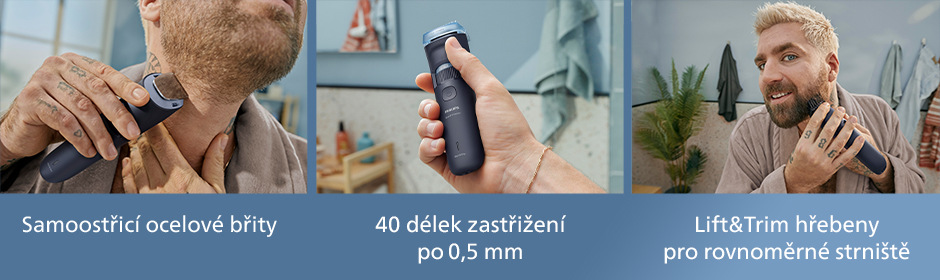 Zastřihovač vousů Philips BT3665/15 Series 3000