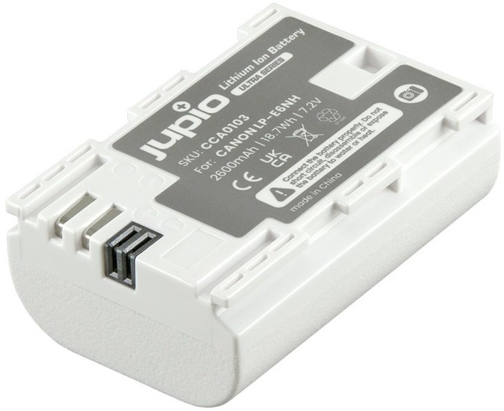 Náhradní Li-Ion baterie Jupio LP-E6NH ULTRA s kapacitou 2 600 mAh pro fotoaparáty Canon