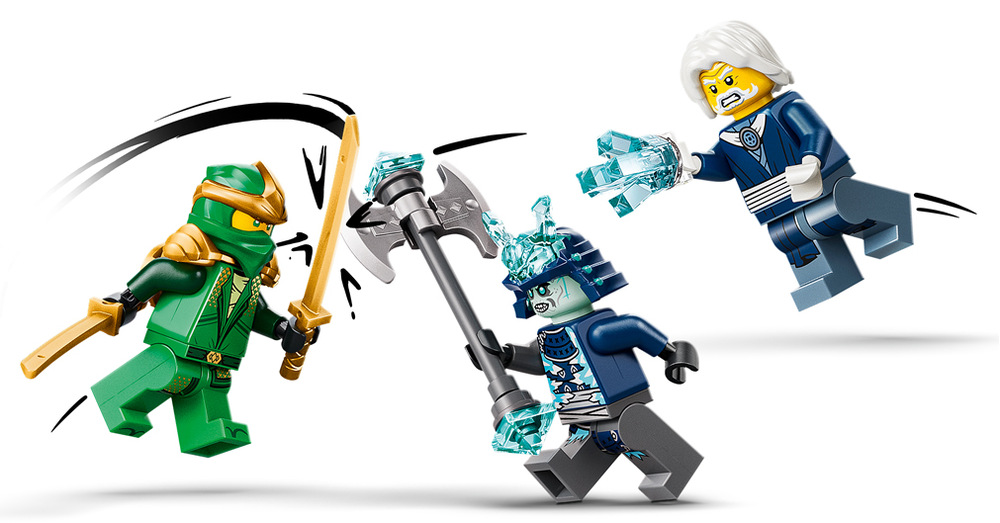 Stavebnice LEGO® NINJAGO® 71860 Lloydův titanový robot: 15 let NINJAGO Lloyd, Grimfax a Mistr ledu obohatí sbírku i vlastní nindžovské bitvy