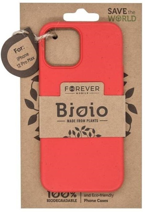 Kryt na mobil Forever Bioio na Apple iPhone 12 Pro Max červený