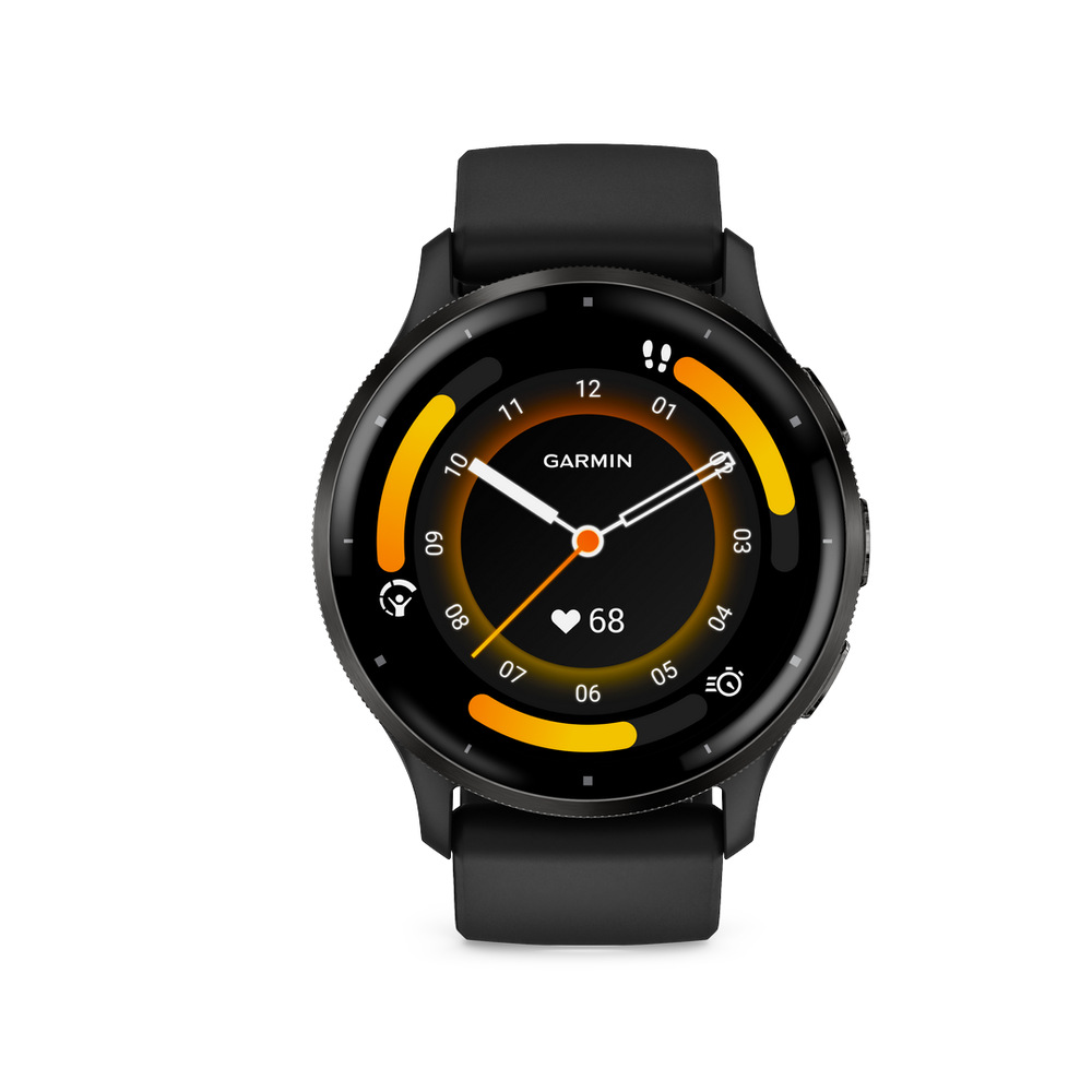 Chytré hodinky Garmin Venu 3 - Slate / Black Silicone Band