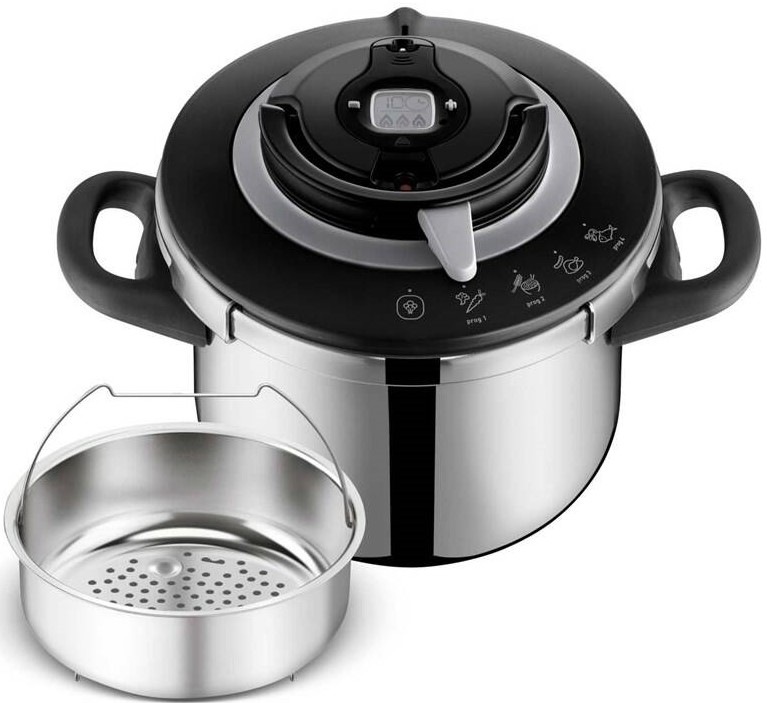 Tlakový hrnec Tefal Clipso+ CHEF P4550731, 6 l nerez