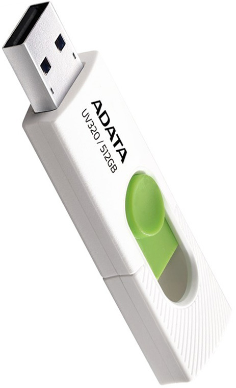 Flash USB ADATA UV320 512GB USB 3.2 - bílý/zelený