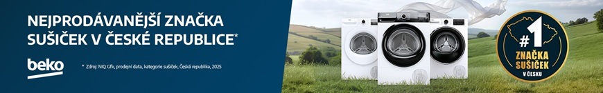 Banner nejprodávanějších sušiček Beko.