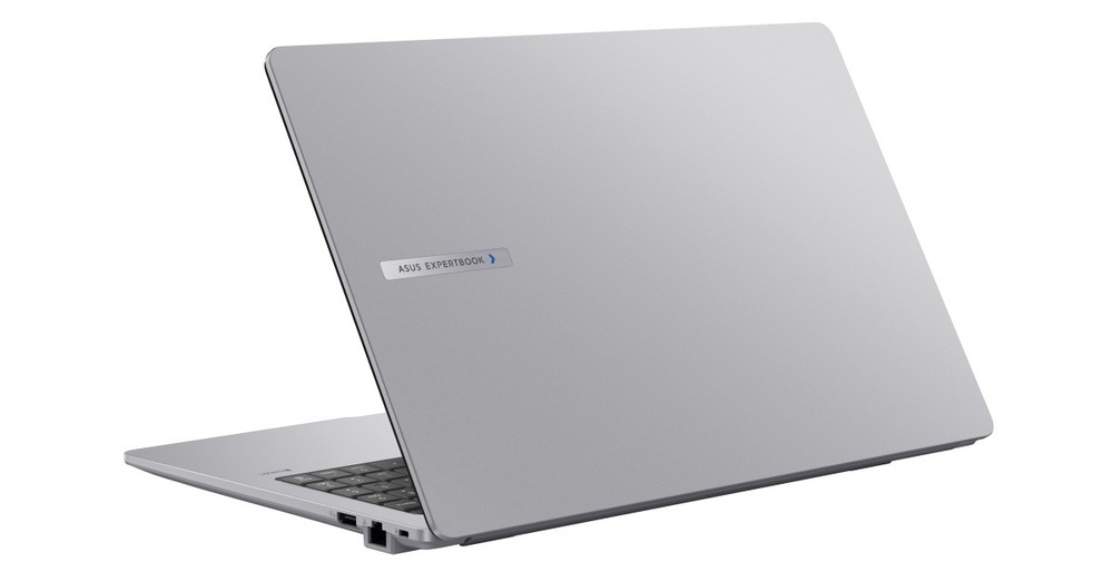 Pootevřený notebook Asus ExpertBook P1 zezadu