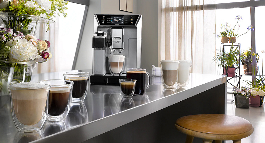 Espresso De'Longhi ECAM 550.85 MS Prima Donna Class stříbrné Espresso De'Longhi ECAM 550.85 MS Prima Donna Class stříbrné
