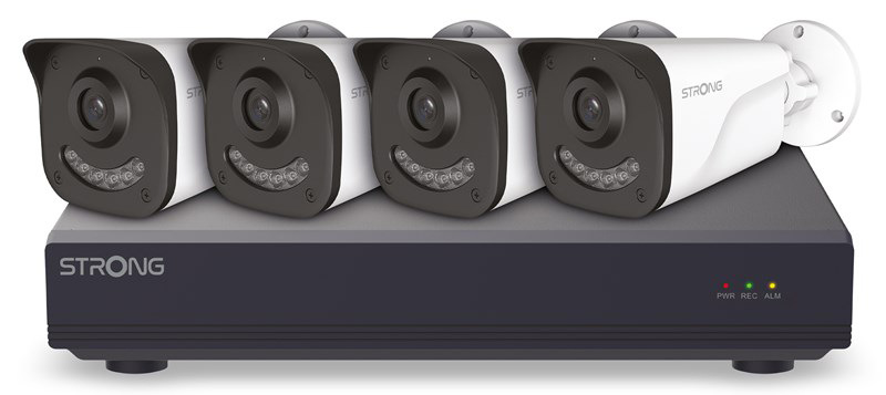 Kamerový systém Strong BUL05DL0-P/NVR1120-8P PoE kit černý/bílý