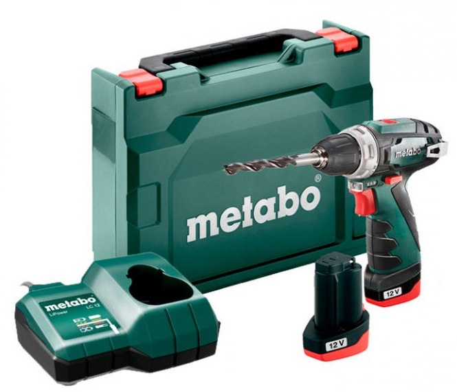 Vrtací šroubovák Metabo 60098450 PowerMaxx BS Basic (s baterií) Metabo PowerMaxx BS Basic 2x2,0Ah
