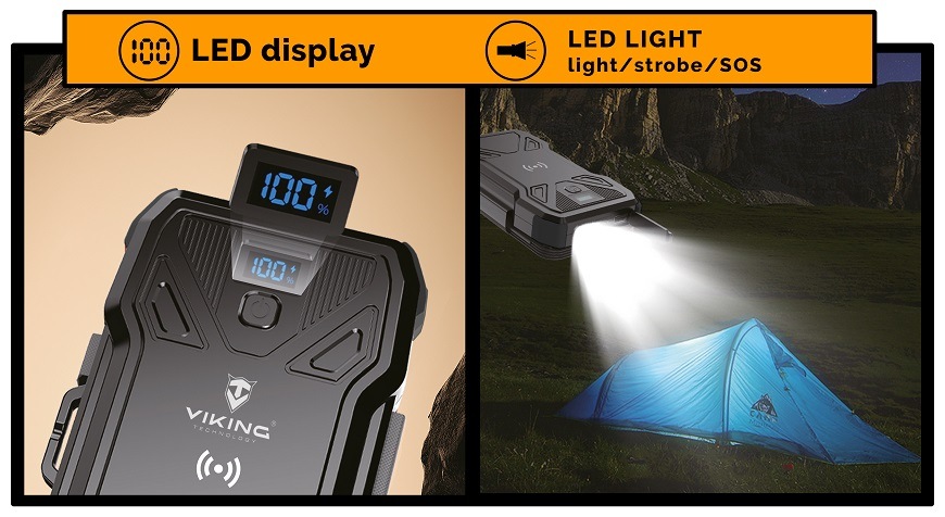 Powerbanka Viking TYR I, 10 000mAh černá
