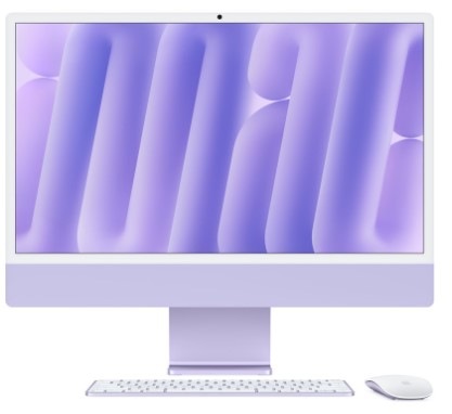 Počítač All In One Apple iMac 24" CTO M4 10× CPU 10× GPU, 24 GB, 1 TB - fialový CZ