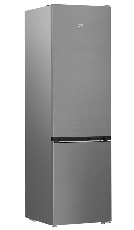 Chladnička Beko B7RCNA418HXP, NoFrost, šedá barva.