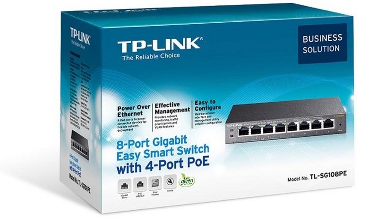 Switch TP-Link TL-SG108PE černý