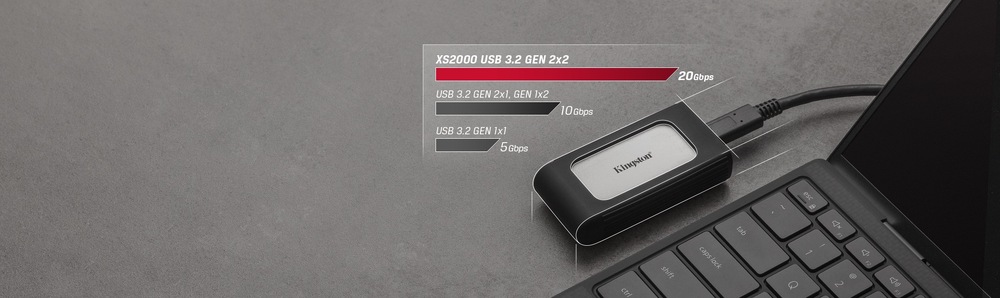 SSD externí Kingston XS2000 1TB stříbrný SSD externí Kingston XS2000 1TB stříbrný